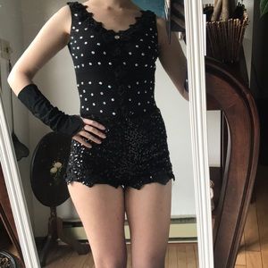 Sparkley Black Jazz Dance Costume